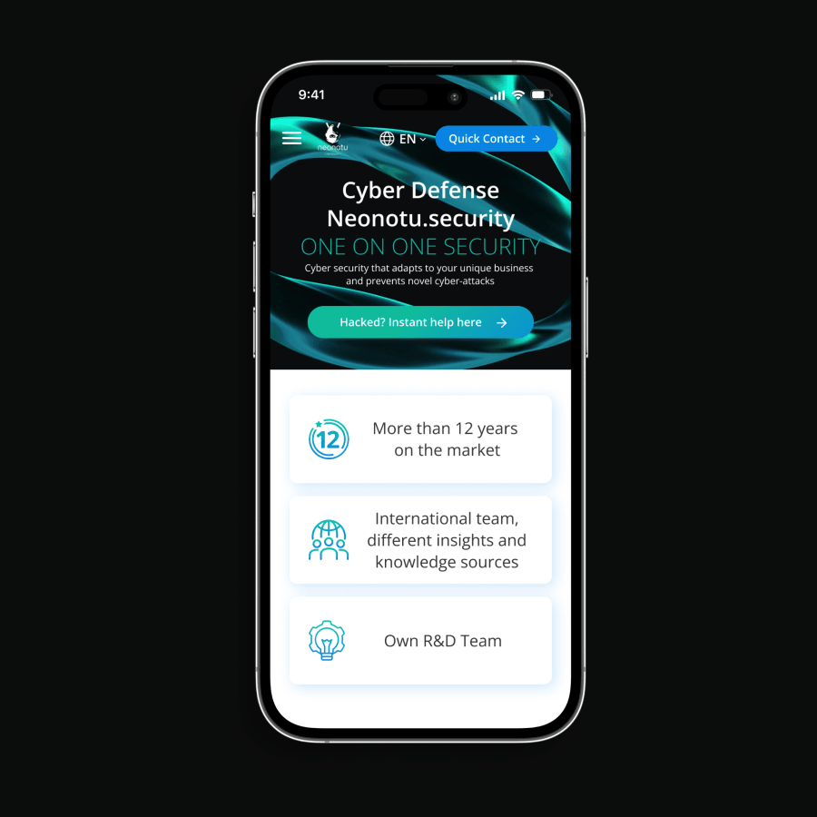 Neonotu Cybersecurity Website Solution